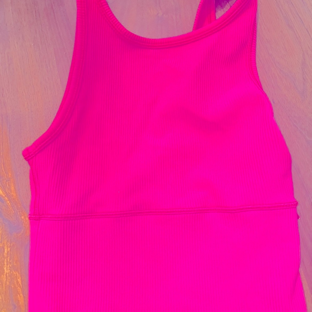 Hot pink Lululemon size 0 tank